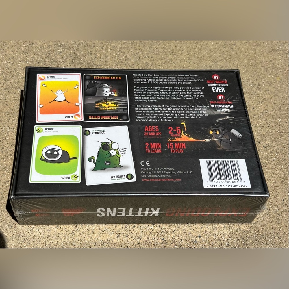 NEW Exploding Kittens NSFW Card Game - Picture 2 of 3